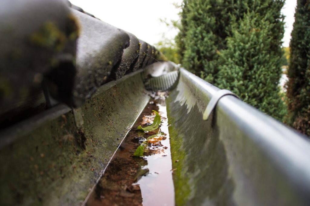residential gutter cleaning done